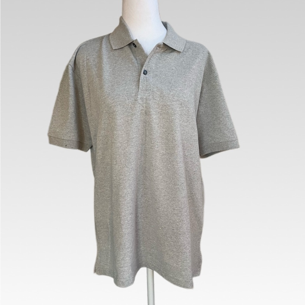 Banana Republic Light Gray Polo Shirt size L BRAND NEW